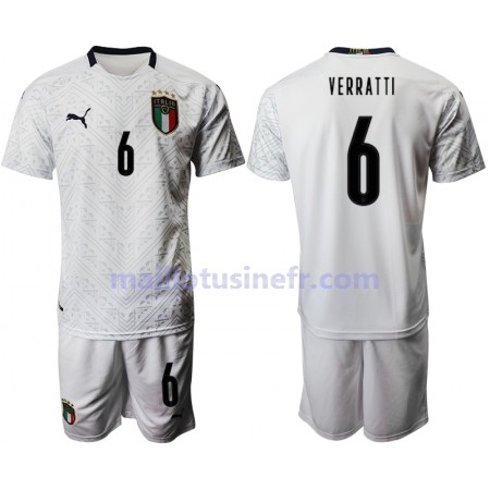 Maillot de Foot Italie Verratti 6 Extérieur UEFA EURO 2020 - Enfant
